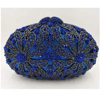 

Womens Bags Handbags Diamond Wedding Dress Clutch Bag Bridal Crystal Handbags Crystal Clutch Evening Bag for Women Metal Floral