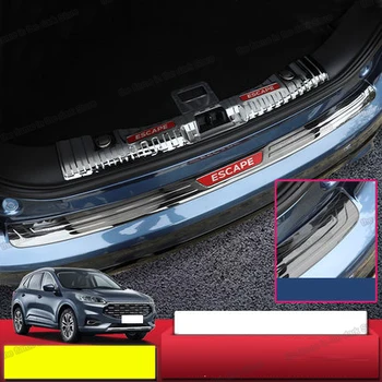 

Lsrtw2017 Stainless Steel Car Trunk Threshold Sill Cover for Ford Kuga Escape 2019 2020 Anti-scratch Accessories