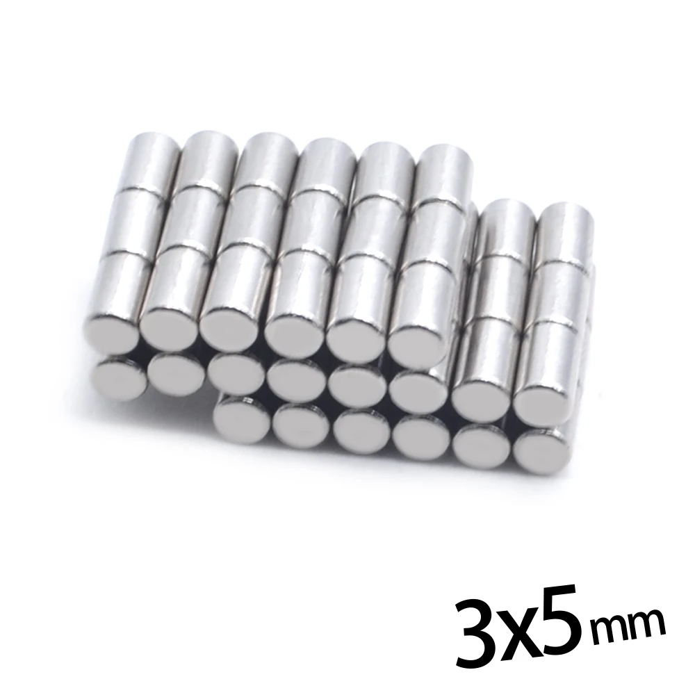 100/200 шт 3x5 мм супер сильный круговой маленький диск 3x5 Редкоземельные неодимовые магниты 3*5 Искусство ремесло