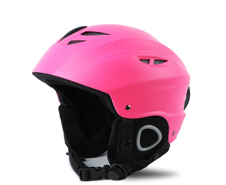 pink Стильный шлем для катания на лыжах, парный безопасный шлем для сноуборда, лыжный шлем, цельный дышащий шлем, размер M-L, лыжный шлем для скейтборда - Цвет: pink