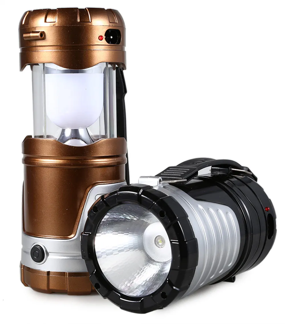 

LED Solar Outdoor Rechargeable Camping Light Hand Emergency Tent Light Small Lantern Chargeable Hanging Lights