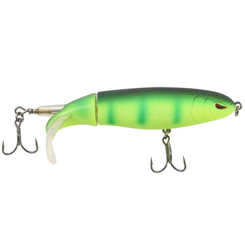 Whopper Popper Topwater Fishing Lure 13cm 39g Artificial Bait Hard Fishing Plopper Hook Soft Rotating Tail Fishing Tackle Large