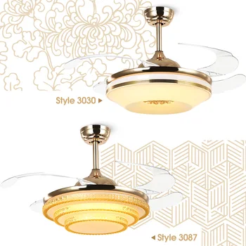 

LED Ceiling Fan Light Fan Light with Remote Control Ceiling Light Living Room Dining Room Fan Ceiling Fan Light Fan 42 inches