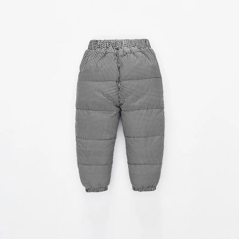 Теплые зимние повседневные штаны для мальчиков и девочек; детская одежда для малышей; длинные штаны с хлопковой подкладкой и принтом; брюки; S10180 - Цвет: Striped