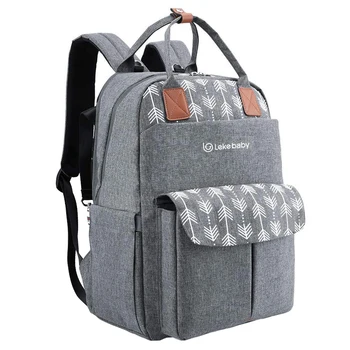 

Diaper Bag Large Capacity Organizer Outdoor Nappy Backpack Baby Multifunctional Oxford Cloth Handbag Maternity Double Zipper