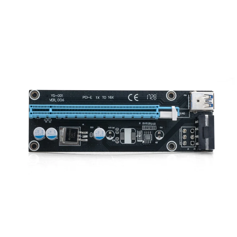Удлинитель PCI E 1x до 16x USB 3 0 SATA к 4Pin IDE Molex Power черный 60 см|pci express usb 3.0|usb to pciusb pci-e |