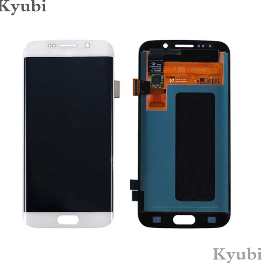 5,7 ''Amoled Difitizer в сборе для Samsung Galaxy S6 Edge Touch ЖК-дисплей в сборе без рамки для Samsung Galaxy S6 Edge