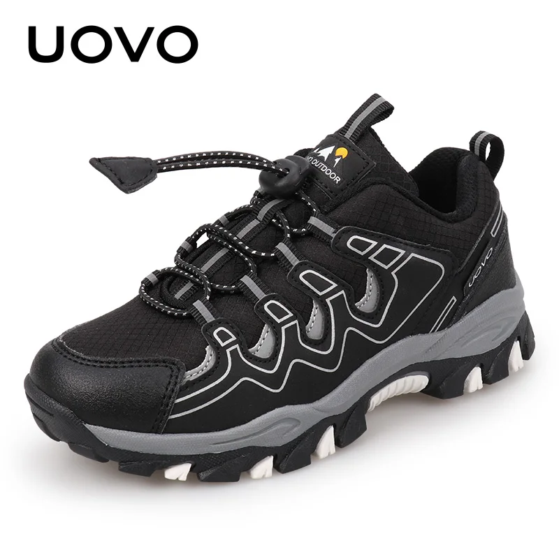 UOVO Boys Sneakers Kids Breathable Children Hiking Shoes Spring And Autumn Outdoor Footwear Eur #27-39