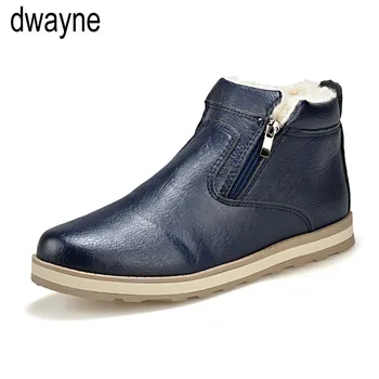 

Big Size Men Shoes Top Quality Winter Casual Mens Ankle Boots Warm Cheap Unisex Zipper Boots Leather Snows Boots Male569