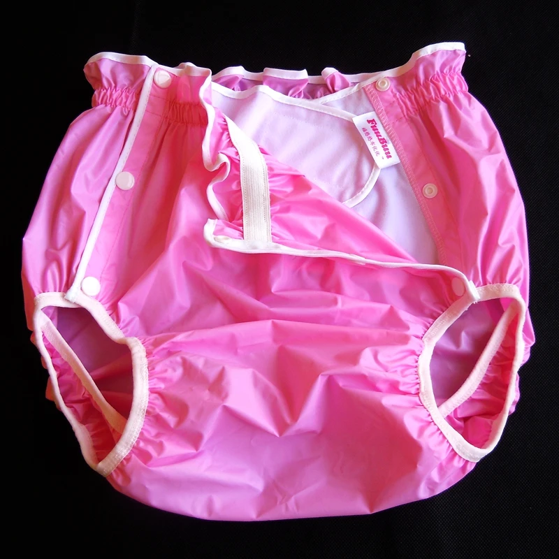 Waterproof pants/Adult Diaper/incontinence pants /Pocket diapers 1PCS FuuBuu2219-Pink-XL incontinence pants