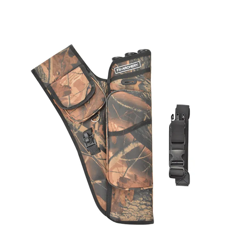 Camo Стрельба из лука 3 трубки колчан держатель Регулируемый Ремень Стрела сумка для луков и стрел Открытый Охота стрельба аксессуары - Цвет: Camo