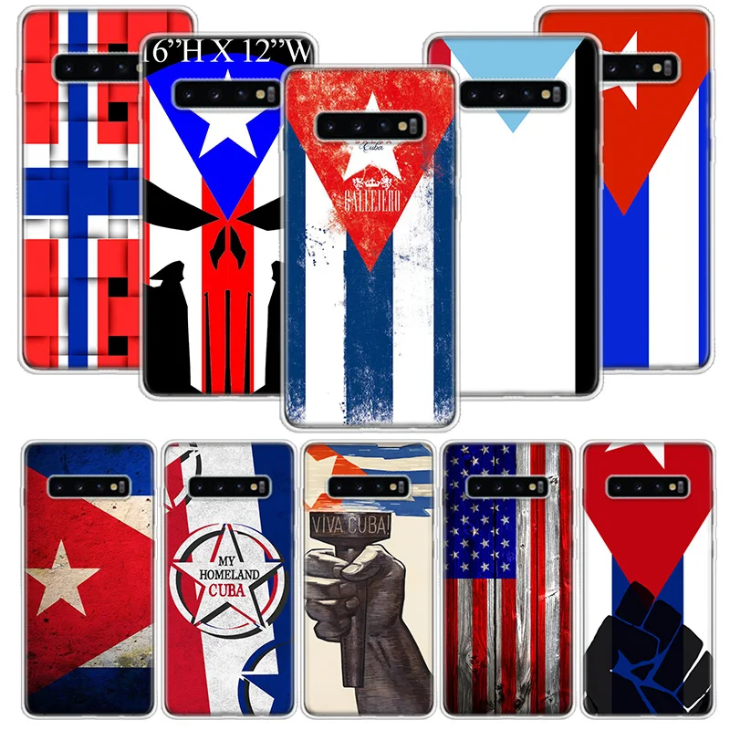 Cuba flag Phone Case For Samsung Galaxy S10 S20 S21 S9 S8 S7 Note 10 20 9 8 FE J4 J6 Ultra Plus Lite Pro + Edge Cover | Мобильные