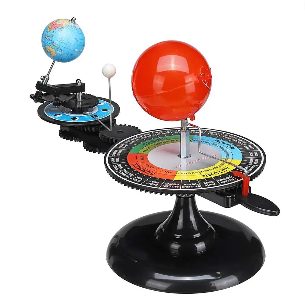 Sale  Solar System Model DIY Globe Earth Sun Moon Orbital Planetarium Educational for Child Kid Toy Astro 