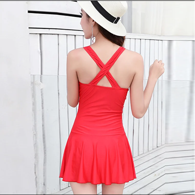 Цельный купальник юбка Женское боди бикини женский 2020 пляжная одежда платье для