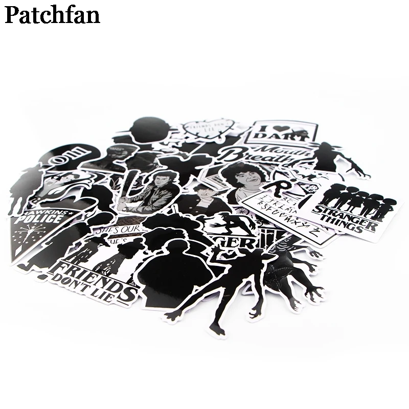 12 компл./лот Patchfan 42 шт. странные вещи забавные наклейки пакеты письмо творческий DIY стиль для настенный телефон Скрапбукинг альбом A2269