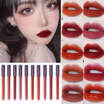 

Matte Velvet Lipstick Waterproof Long Lasting Nude Makeup Beauty Gradient Gloose Lip Smooth Lipstick