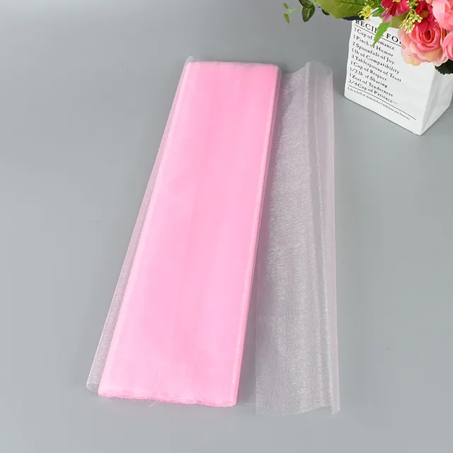 5/10m Wedding Decoration Tulle Roll Crystal Organza Sheer Fabric For Birthday Party Backdrop Wedding Chair Sashes Decor Yarn Baby pink