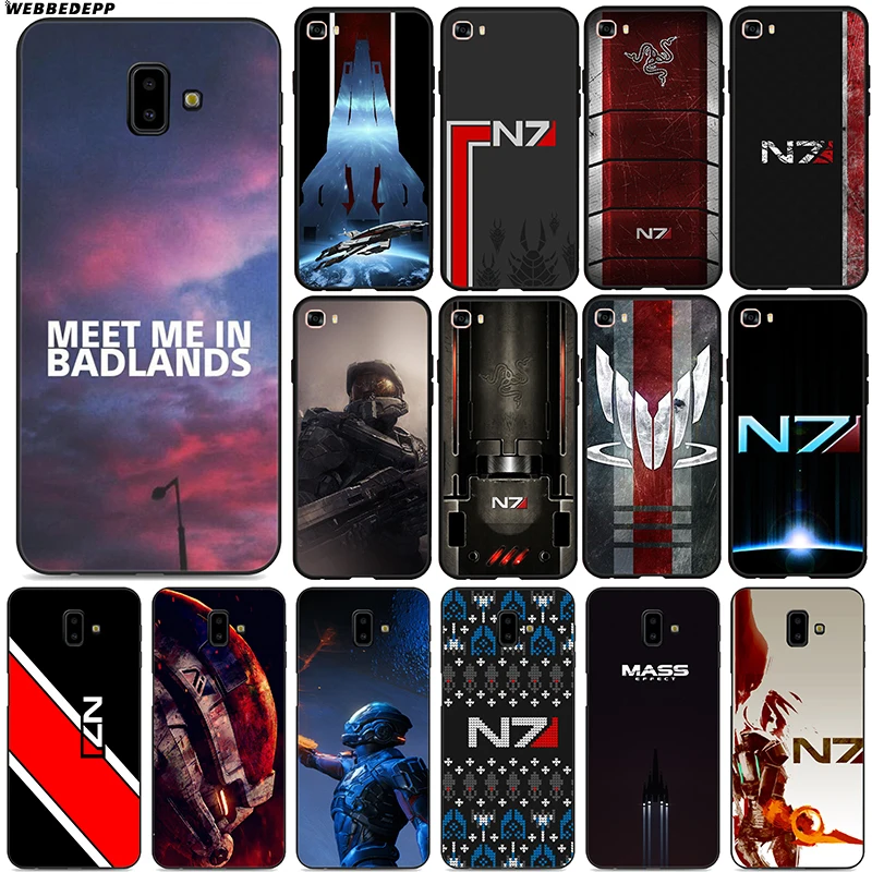 Mass Effect N7 Soft for Samsung Galaxy J8 J6 J4 Plus Prime A2 Core J7 Duo Silicone |