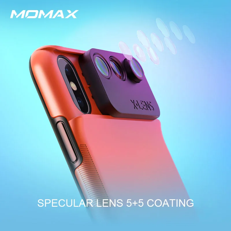 MOMAX ios Phone XR joy чехол для камеры(3 раза 1) мобильный телефон SLR объектив обновление 3 объектив системы пять видов спецэффектов