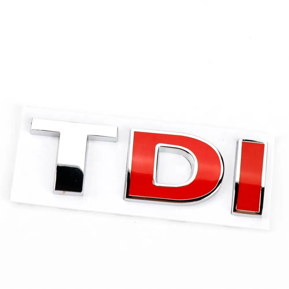 

Chrome Rear Trunk Lid Badge Decal Emblem TDI 3D Sticker for VW Volkswagen Golf Jetta Passat MK4 MK5 MK6 Type 2