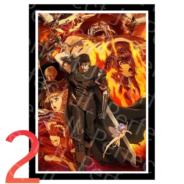 Perfeito jl berserk quente japão anime arte pintura decoração para