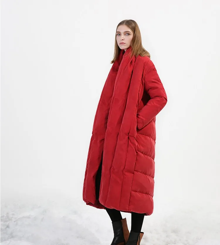 AliExpress, длинное, большое, стеганое, свободное, толстое, в европейском и американском стиле, модное, dou peng xing пальто, импортные товары, пуховик для женщин