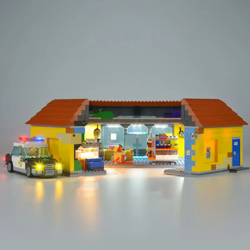16004 In Stock Creator Cartoon Kwik-E-Mart House 2232Pcs 71016 Street View Model Building Kits Blocks Bricks Education Toys