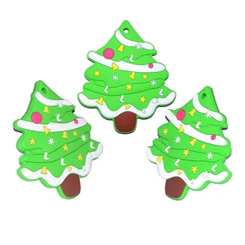 

Silicone Christmas Tree Pacifier Pendant Tiny Rod Baby Teether Molar Stick DIY Baby Product Teething Toys Gifts 1pcs