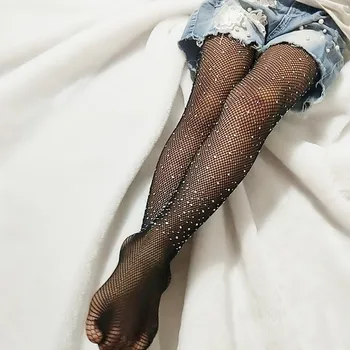 

Fashion Kids Girls Stockings Mesh Fishnet Stockings Kids Girls Pantyhose Flash Tights Pretty Lightning Girls Stockings Dropship