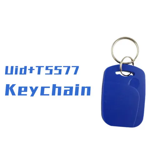 UID + 5577 RFID 태그 스마트 NFC 듀얼 칩 IC + ID 복합 키체인, 125KHZ EM4305, 13.56MHZ, 반복 지울 수 있는 액세스 카드, 5 개, 10 개 4