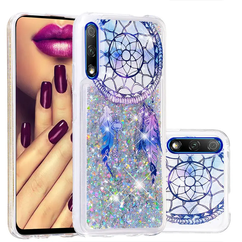 

Honor 9X Case TPU Silicon Shockproof Phone Cover For Huawei P Smart Z Y9 Prime 2019 Honor 9X Pro Fashion Glitter Quicksand Cases