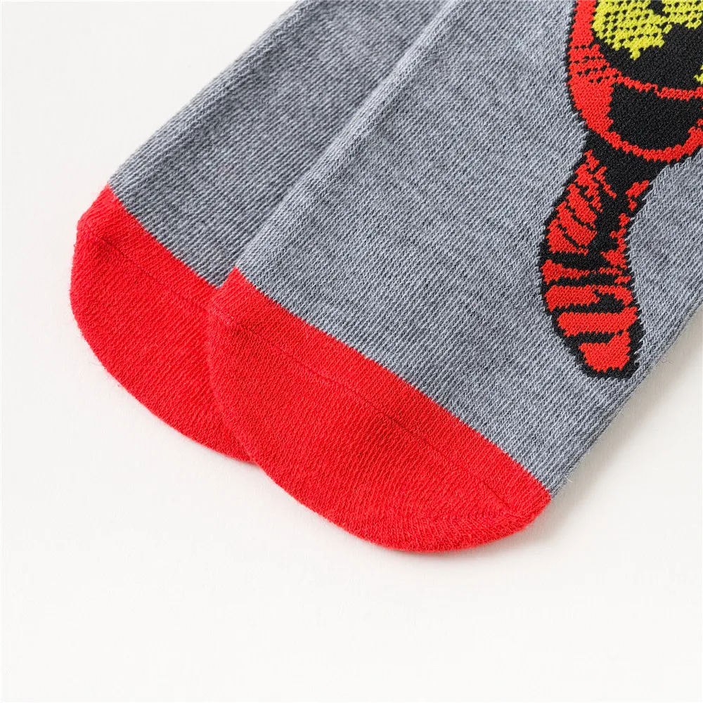 Disney anime socks Avengers Marvel cartoon figure Iron Man Captain America Hulk Thor casual high socks xxx boys and girls socks