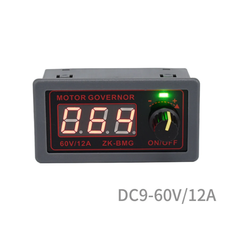 ZK-BMG DC 9-60V 12v 24v 36V 48V 12A контроллер двигателя PWM регулируемая скорость цифровой