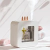 Portable Air Humidifier 450ml Cute Wireless Rechargeable USB Essential Oil Aroma Diffuser With Color Light For Home Office Car 4