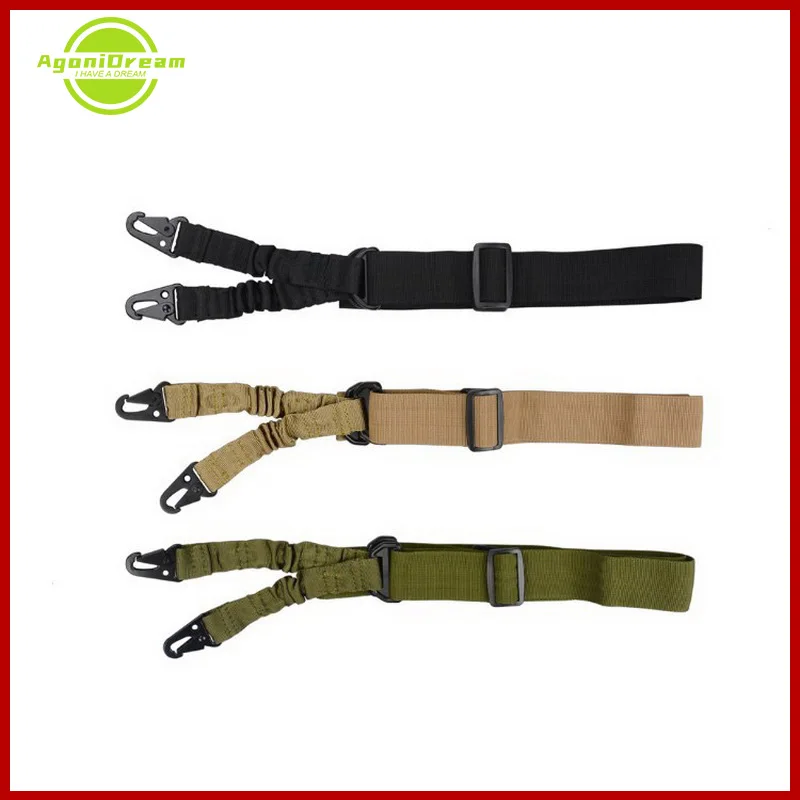 

2 Point Nylon Rifle Sling New Multifunctional Tactical Harness For Army Fans Outdoor Climbing Lanyard With Double Task Rope