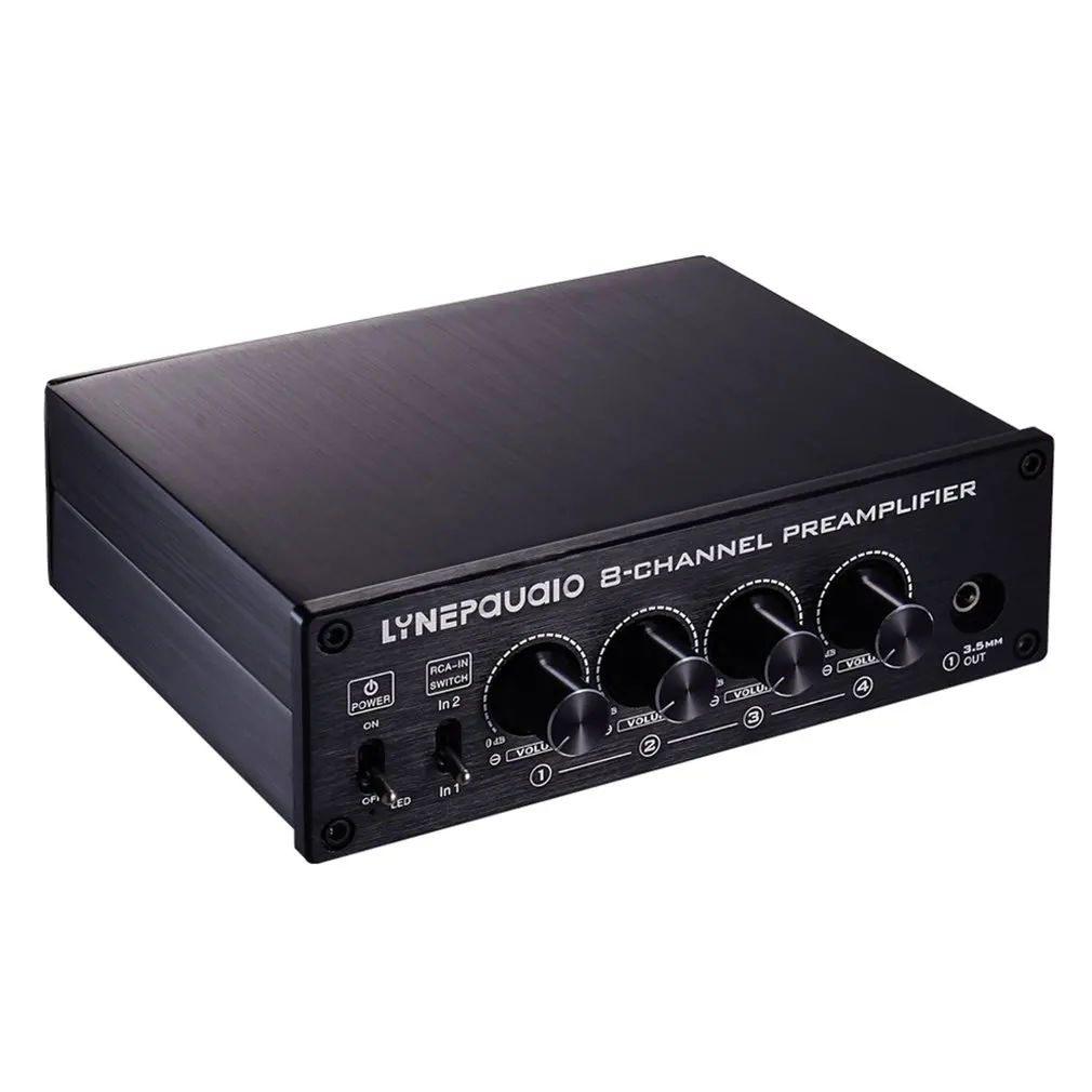 

Professional 8 Way 2 In 8 Out Preamplifier Signal Amplifier Splitter Comparator 2 Way Signal Switcher