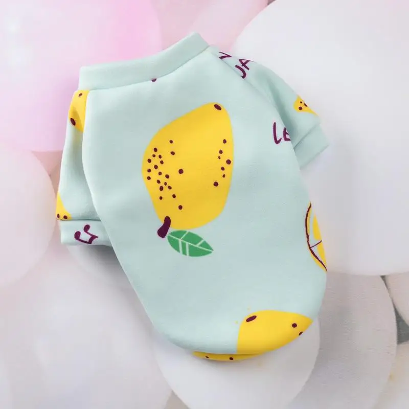 Зимняя теплая одежда для собак с рисунком из мультфильма; Одежда для собак с принтом животных; мягкая хлопковая одежда для маленьких собак; Чихуахуа; бульдог; Ropa Perro - Цвет: 7