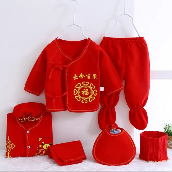 0-3M Newborn Clothing Sets for Baby Girls Boys Clothes Suits Cotton OUTFITS 7pcs/set MORE 20 STYLES