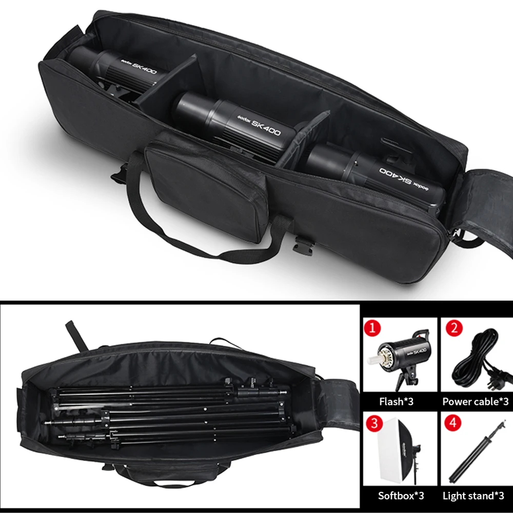 Photographic light stand Light stand Soonpho Photographic Carry Bag for Flash LED Video Light Tripod Portable Storage Bag Single Layer Oxford