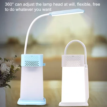 

LED Table Lamp Night Light Warm Light Adjustable Brightness Foldable With Bluetooth Speaker Outdoor MP3 Player
