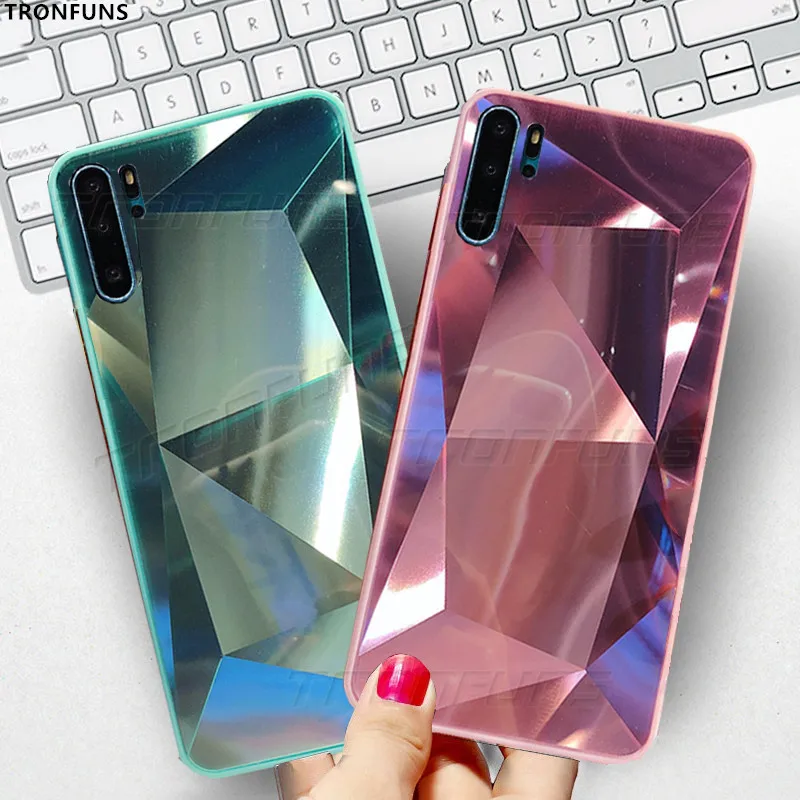 3D зеркальный Алмазный чехол для Huawei Honor 20i 10i 10 Lite Чехлы голографические призмы