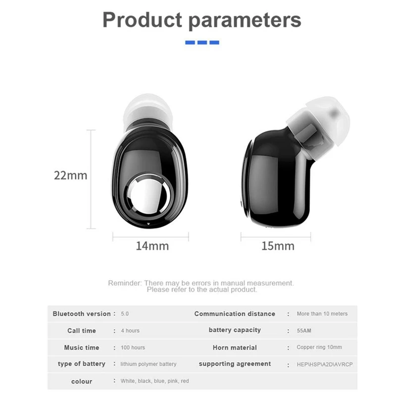 Беспроводные наушники с одним ухом L15 Bluetooth 5 0 гарнитура в ушах мини невидимые