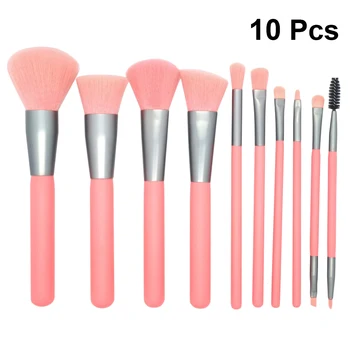 

10pcs Makeup Brushes Brochas Maquillaje Artificial Fiber Makeup Brush Set Light Durable Makeup Tools Cosmetics Brush For Women