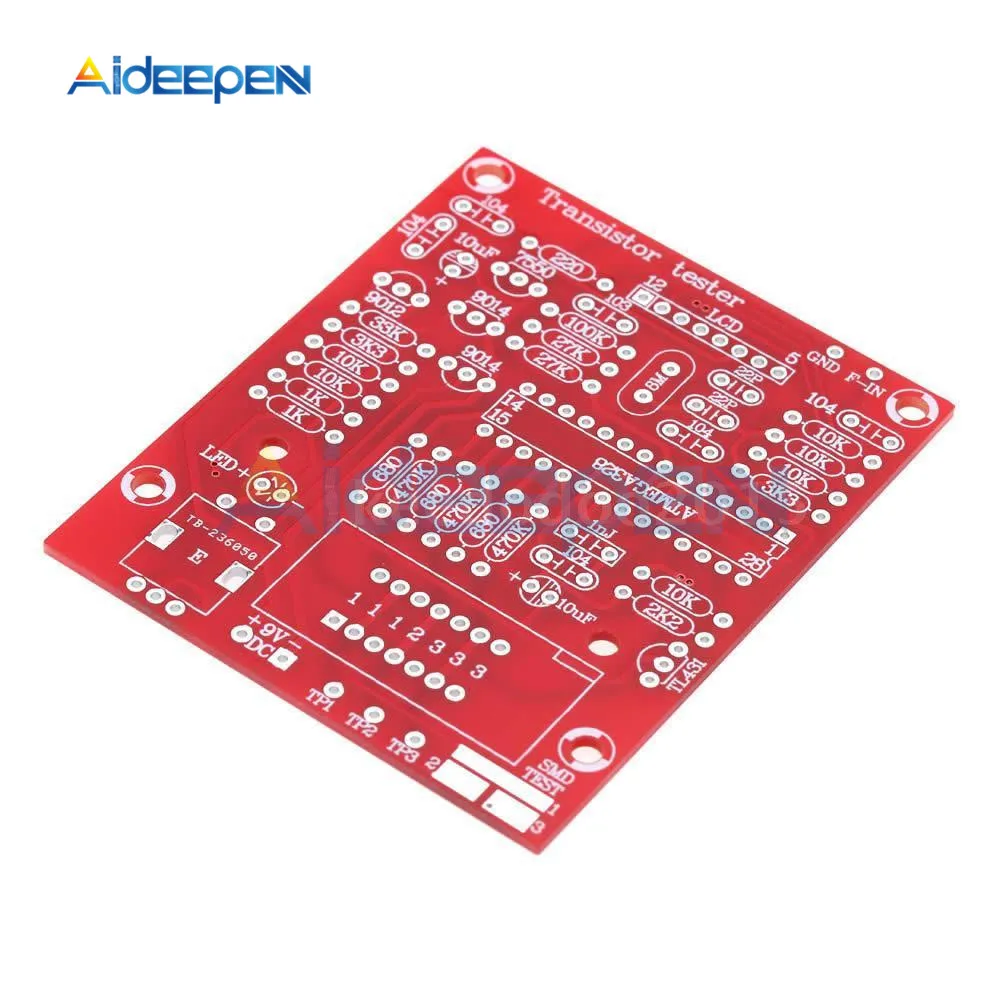 DIY KITS LCD M328 Transistor Tester LCR Diode Triode Capacitance ESR Voltage Meter PWM Square Wave Frequency Signal Generator