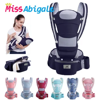

MissAbigale 0-36M Ergonomic Baby Kangaroo Carrier Infant Baby Hipseat Carrier Carrying for Children Baby Wrap Sling for Newborns