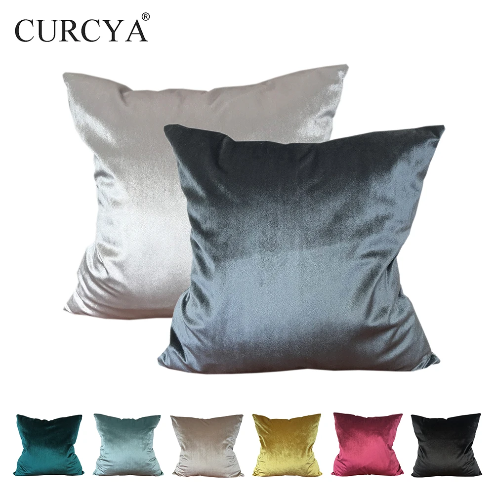 Throw Pillow Cases Cushion-Cover Waist-Decorative Soft-Sofa Christmas-Gift Velvet Comfortable