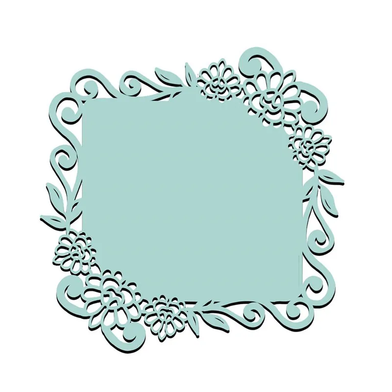 

Naifumodo Lace Dies Flower Frame Metal Cutting Dies New 2019 Dies Scrapbooking Card Making Embossing Stencil DieCut Template