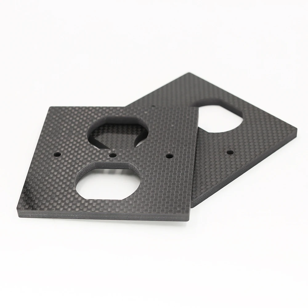 

2Pieces 86*86*5mm Carbon Fiber US Socket AC Power Duplex Receptacle Cover Outlet Wall Plate Panel