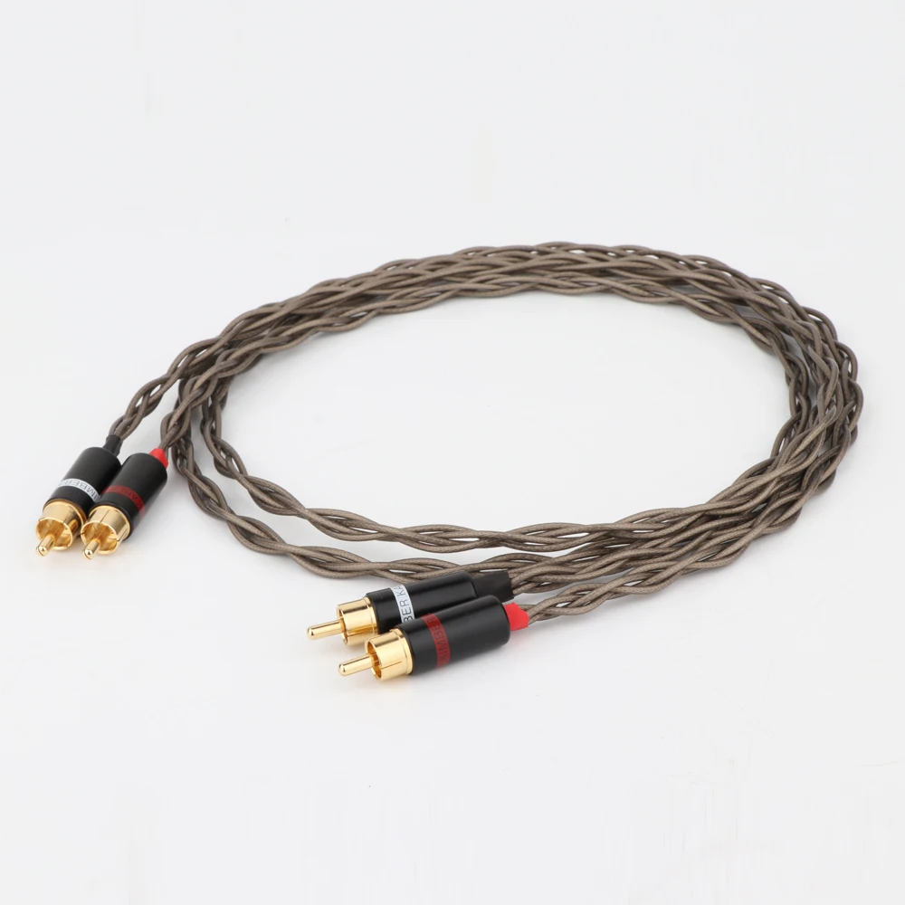 HI End Odin Посеребренная сигнальная линия кабель RCA для соединения аудиокабель