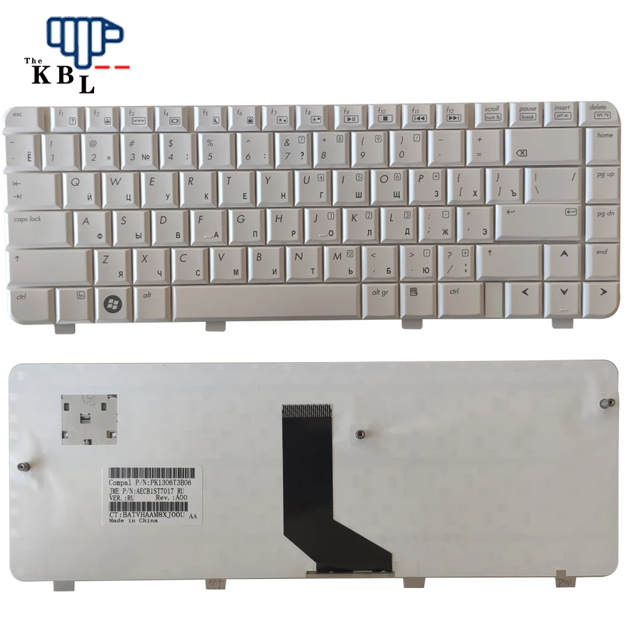 Replacement Laptop US Keyboard for HP Pavilion DV3-2000 DV3-2100 DV3-2200 DV3-2300 530643-001 NSK-H5Y01 PK1306T2B00 US Layout Keyboard